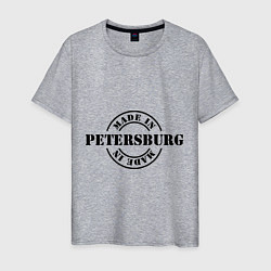 Футболка хлопковая мужская Made in Petersburg, цвет: меланж