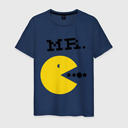 Футболка хлопковая мужская Mr. Pac-Man, цвет: тёмно-синий