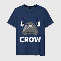 Футболка хлопковая мужская Brawl Stars CROW, цвет: тёмно-синий