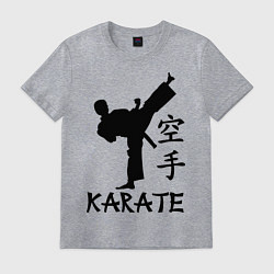 Футболка хлопковая мужская Karate craftsmanship, цвет: меланж