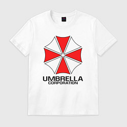 Футболка хлопковая мужская UMBRELLA CORP, цвет: белый
