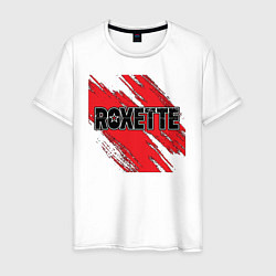 Футболка хлопковая мужская Roxette, цвет: белый