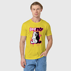 Футболка хлопковая мужская MONOKUMA, цвет: желтый — фото 2