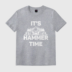 Футболка хлопковая мужская It's hammer time, цвет: меланж