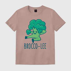 Футболка хлопковая мужская Brocco Lee, цвет: пыльно-розовый