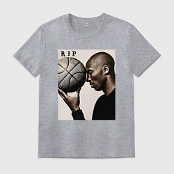 Футболка хлопковая мужская Kobe - RIP Legend, цвет: меланж