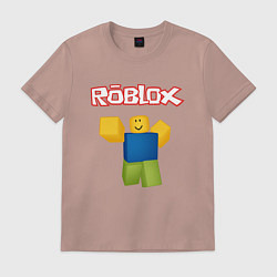 Футболка хлопковая мужская ROBLOX, цвет: пыльно-розовый