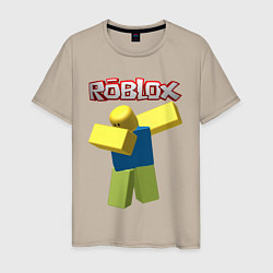 Футболка хлопковая мужская Roblox Dab, цвет: миндальный