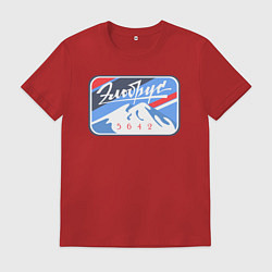 Футболка хлопковая мужская Эльбрус 5642, цвет: красный
