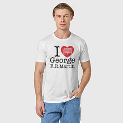 Футболка хлопковая мужская I Love George Martin, цвет: белый — фото 2