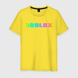 Футболка хлопковая мужская ROBLOX, цвет: желтый