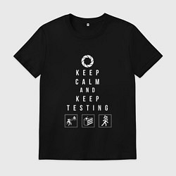 Футболка хлопковая мужская PORTAL, цвет: черный