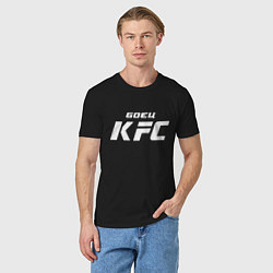 Футболка хлопковая мужская Боец KFC, цвет: черный — фото 2
