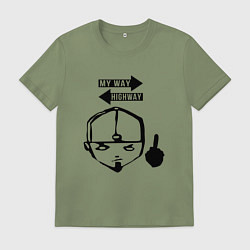 Футболка хлопковая мужская LIMP BIZKIT, цвет: авокадо