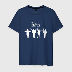 Футболка хлопковая мужская Beatles, цвет: тёмно-синий