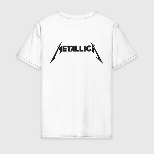 Мужская футболка Metallicaспина / Белый – фото 2