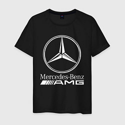 Футболка хлопковая мужская MERCEDES-BENZ AMG, цвет: черный