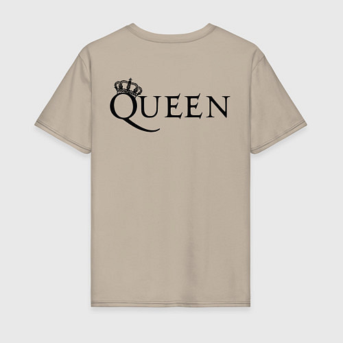 Мужская футболка Queen двусторонняя / Миндальный – фото 2