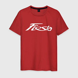 Футболка хлопковая мужская Ford Fiesta, цвет: красный
