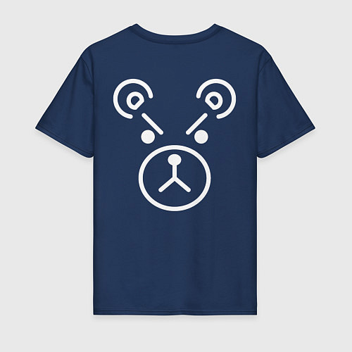 Мужская футболка Медведь Ильича на спине / Тёмно-синий – фото 2