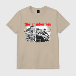 Футболка хлопковая мужская The Cranberries, цвет: миндальный