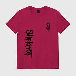 Футболка хлопковая мужская SLIPKNOT, цвет: маджента