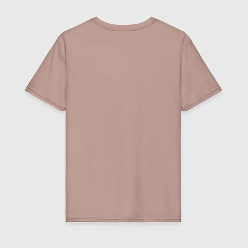 Мужская футболка Кровосток Лого / Пыльно-розовый – фото 2
