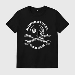 Футболка хлопковая мужская Garage, цвет: черный