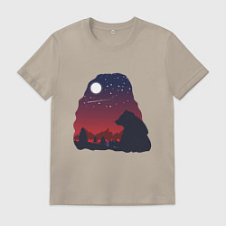 Мужская футболка Медведь