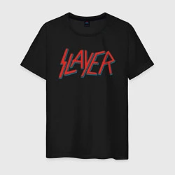 Футболка хлопковая мужская Slayer 27, цвет: черный