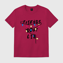 Футболка хлопковая мужская Friends dont lie, цвет: маджента