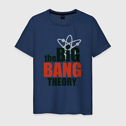 Футболка хлопковая мужская Big Bang Theory logo, цвет: тёмно-синий