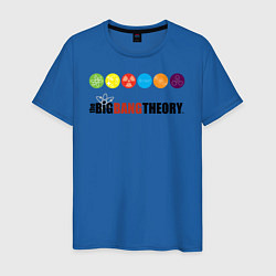 Футболка хлопковая мужская Big Bang Theory цвета синий — фото 1
