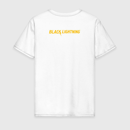 Мужская футболка Black Lightning / Белый – фото 2