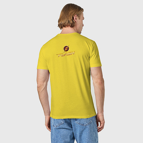 Мужская футболка The Flash / Желтый – фото 4