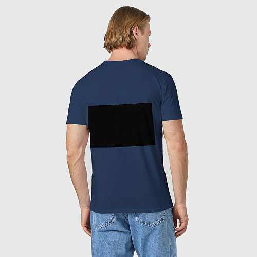 Мужская футболка Изоляция / Тёмно-синий – фото 4