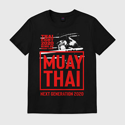 Футболка хлопковая мужская MUAY THAI, цвет: черный