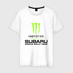 Футболка хлопковая мужская MONSTER ENERGY Z, цвет: белый
