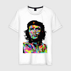 Футболка хлопковая мужская Che, цвет: белый