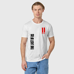 Футболка хлопковая мужская THE LAST OF US II, цвет: белый — фото 2