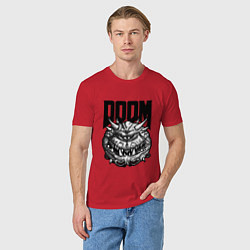 Футболка хлопковая мужская КАКОДЕМОН DOOM Z, цвет: красный — фото 2