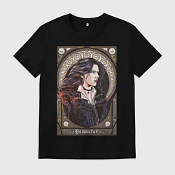 Футболка хлопковая мужская The Witcher, Yennefer, цвет: черный