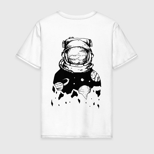 Мужская футболка Космонавт / Белый – фото 2