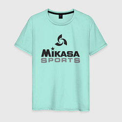 Футболка хлопковая мужская MIKASA SPORTS цвета мятный — фото 1