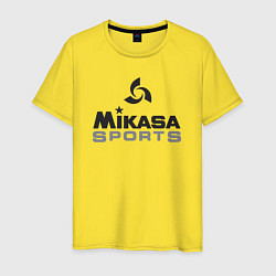 Футболка хлопковая мужская MIKASA SPORTS, цвет: желтый