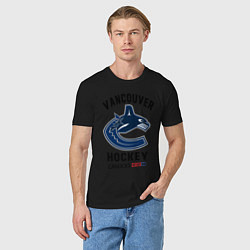 Футболка хлопковая мужская VANCOUVER CANUCKS NHL, цвет: черный — фото 2