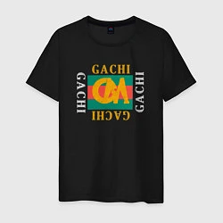 Футболка хлопковая мужская GachiGucci, цвет: черный