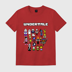 Футболка хлопковая мужская UNDERTALE, цвет: красный