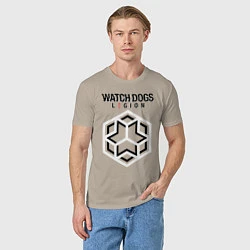Футболка хлопковая мужская Футурологи Watch Dogs Legion, цвет: миндальный — фото 2