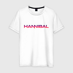Футболка хлопковая мужская Hannibal, цвет: белый